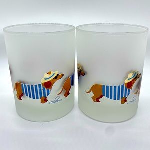 One, NWOT Super Cute Dachshund in Shirt, Hat & Sunglasses Tumbler!